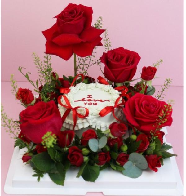 RED SET FLOWER