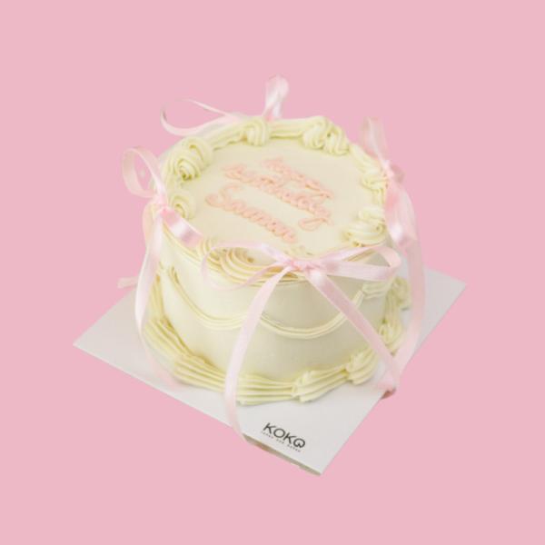 Pink Bow Cake