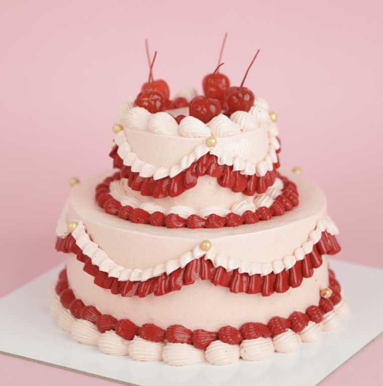 2 tier Cherry Cake