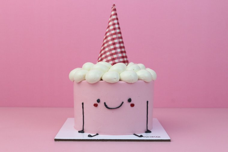 Smiley Pink Cake