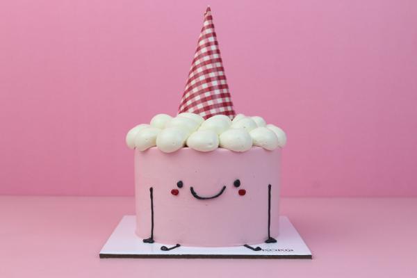 Bento Smiley Pink Cake